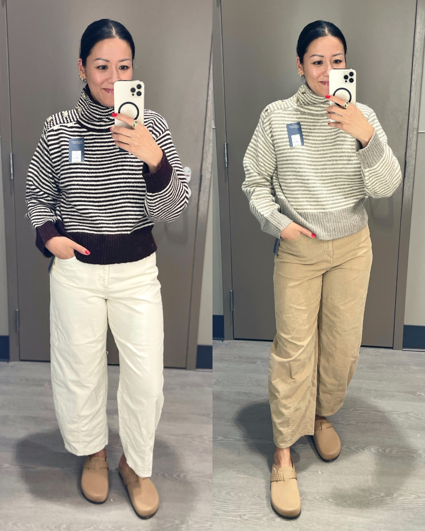 Sweaters aren’t online yet
Left- size small
Right- size XS (I prefer the small)
Size 4 jeans
Rothy’s are true to size

Target style
Target fall fashion
Rothy’s clogs
Barrel jeans


#LTKSaleAlert #LTKSeasonal #LTKFindsUnder50