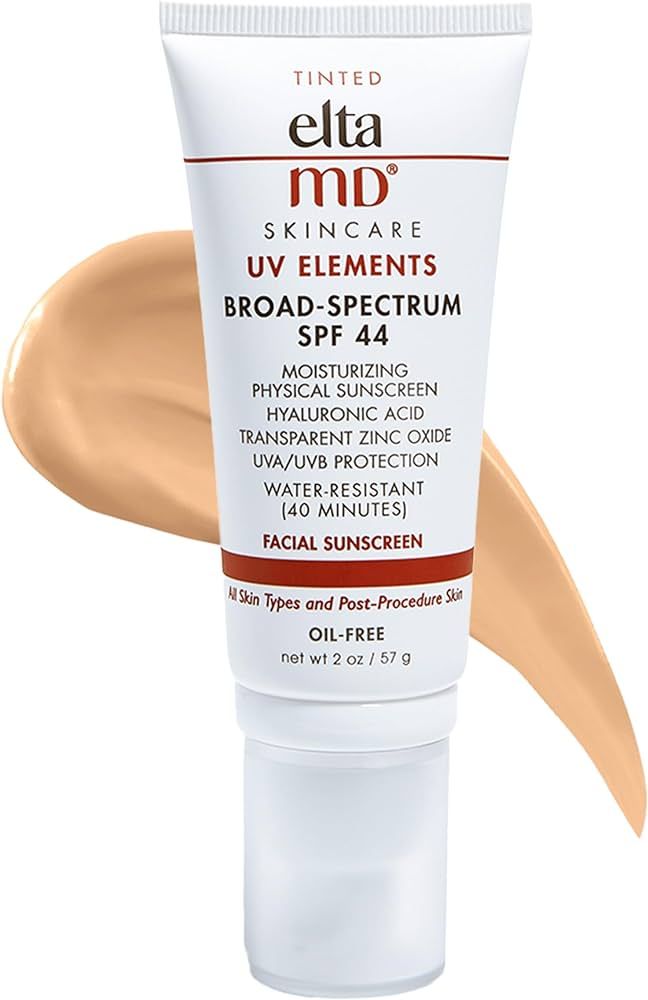 EltaMD UV Elements Tinted Sunscreen Moisturizer, SPF 44 Tinted SPF Moisturizer for Face and Body,... | Amazon (US)