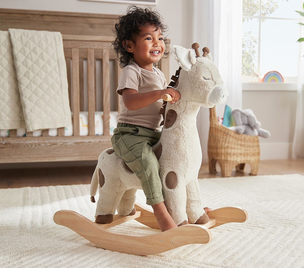 Giraffe Critter Plush Nursery Rocker | Pottery Barn Kids