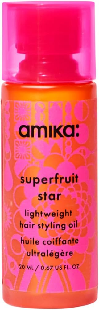 amika superfruit star lightweight hair styling + heat defense oil | heat protection, strengthen +... | Amazon (US)