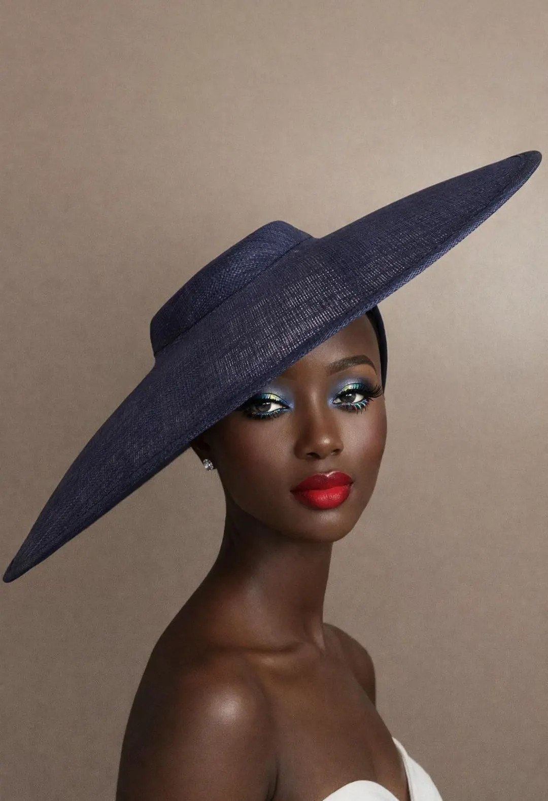Navy Blue Sinamay Hatinator: Kentucky Derby Ascot Fascinator - Etsy | Etsy (Global)