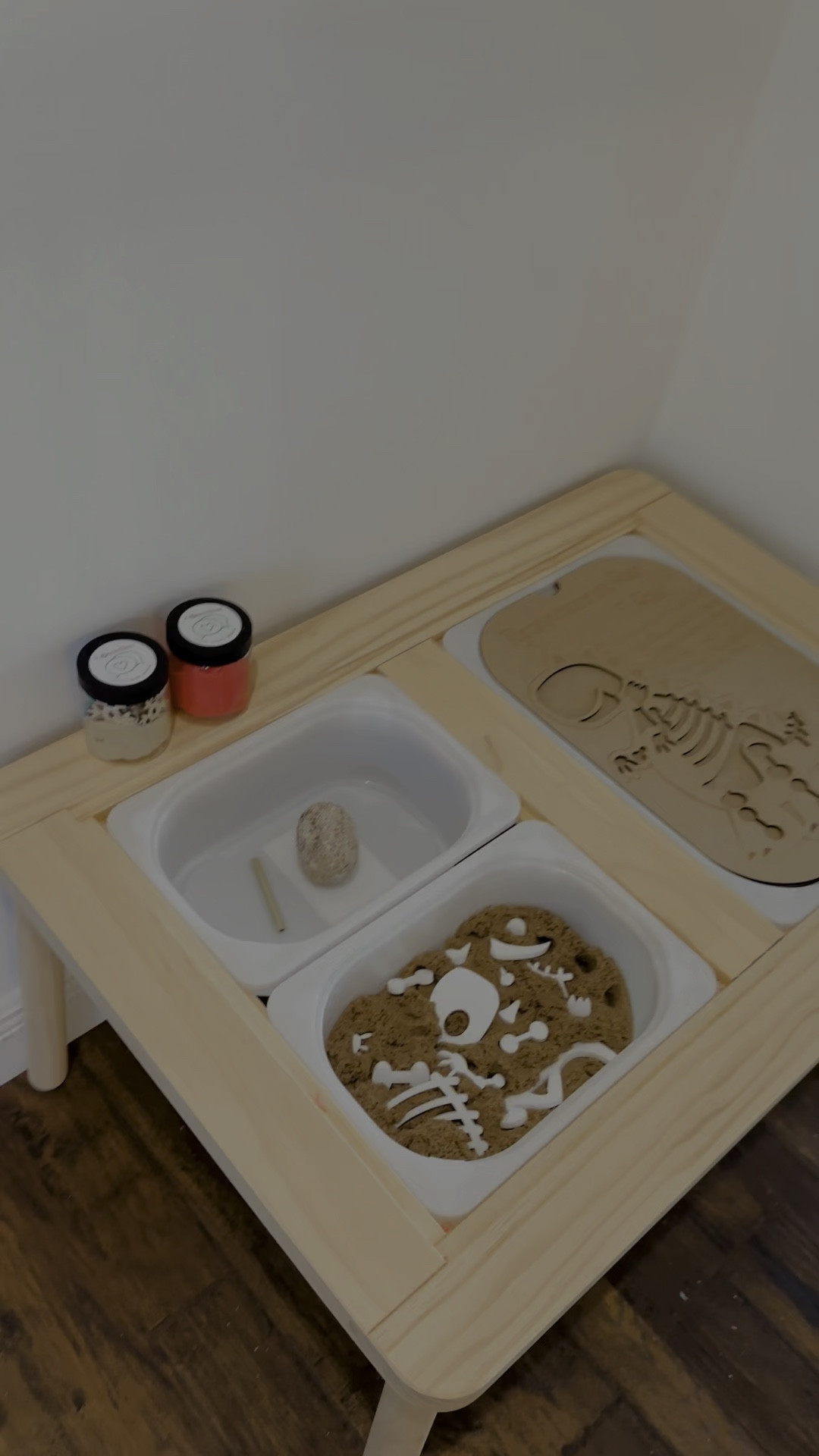 Sensory table • dinosaur activity • toddler activity • homeschool preschool • sensory activity • toddler motor skill development • dinosaur puzzle • 

#LTKkids #LTKGiftGuide #LTKfamily