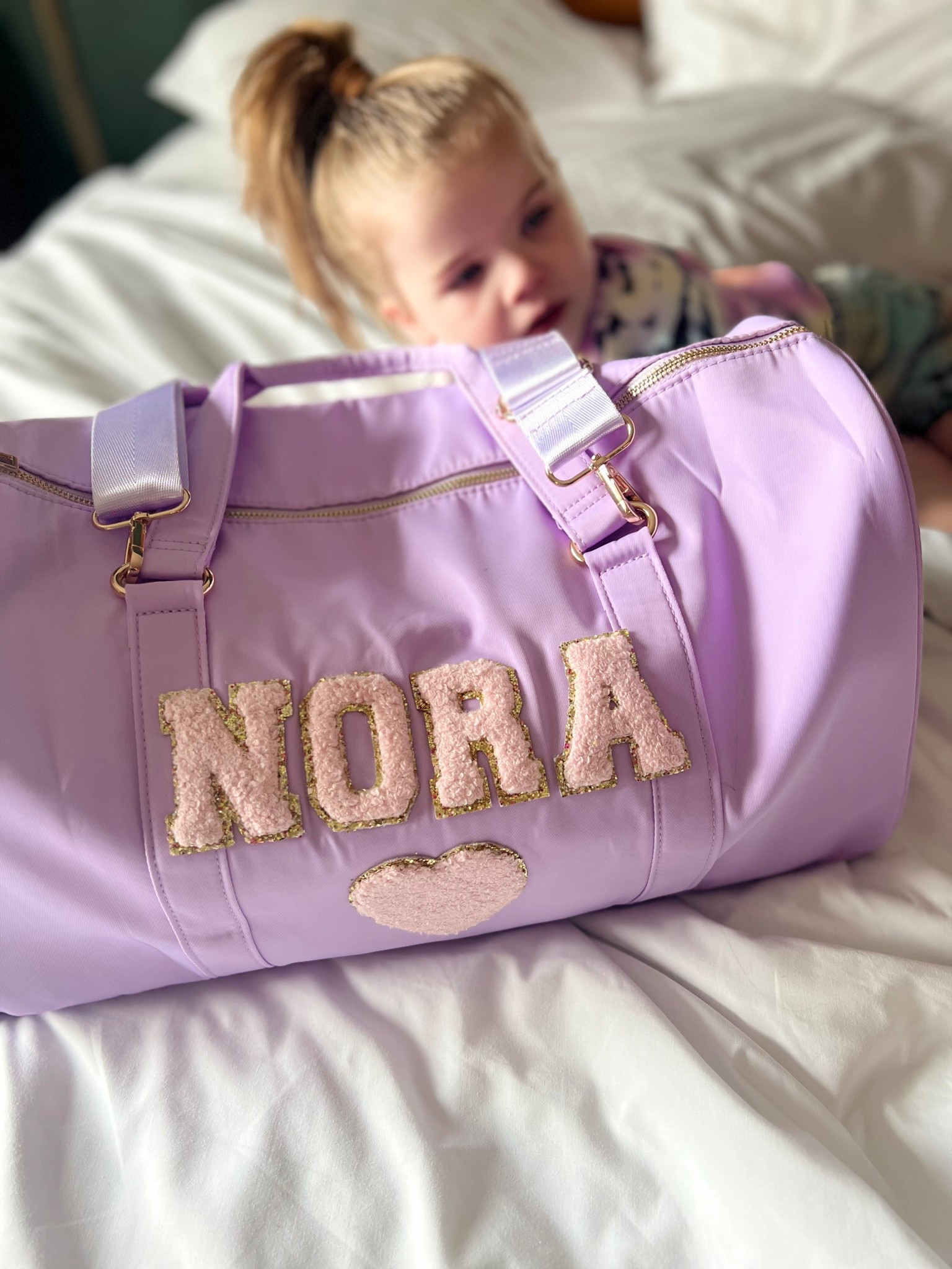 Cutest embroidered overnight bag customize however you want 

#LTKSummerEdit #LTKTravel #LTKGiftGuide