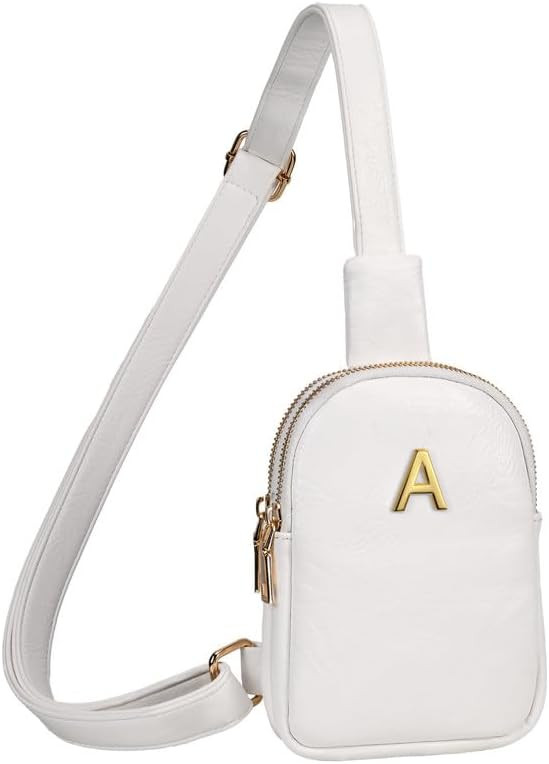 Initial Crossbody Bag for Women & Girls, Personalized Letter Sling Bag, Compact & Lightweight, Tr... | Amazon (US)