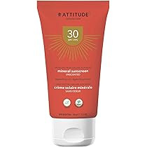 ATTITUDE Mineral Sunscreen, Broad Spectrum UVA/UVB, Reef-Friendly, Hypoallergenic, Vegan and Cruelty | Amazon (US)