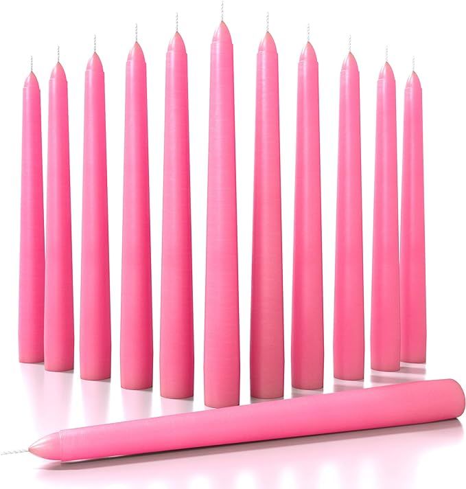 CANDWAX 8 inch Taper Candles Set of 12 - Dinner Candles Dripless - Tall Candles Long Burning Perf... | Amazon (US)
