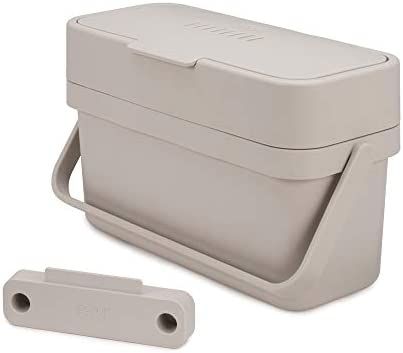 Joseph Joseph Compo 4 Easy-Fill Compost Bin Food Waste Caddy with Adjustable Air Vent, 1 gallon /... | Amazon (US)