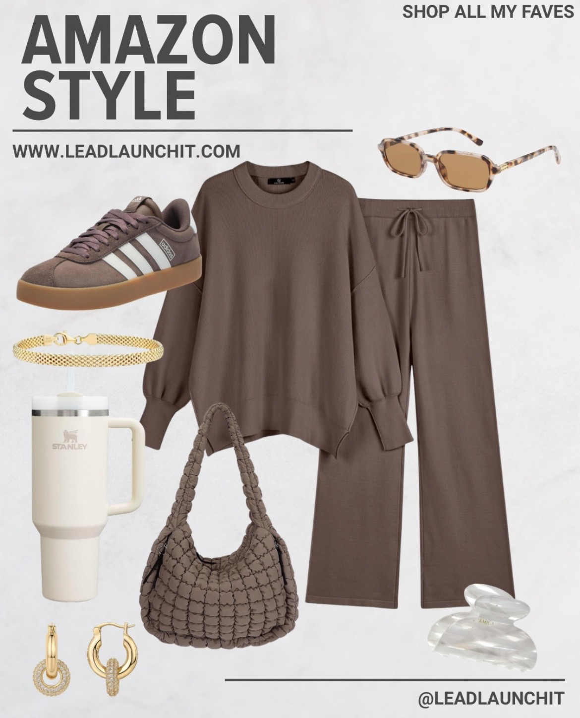 This is your effortless Amazon outfit you’ll wear on repeat 🤎
Comfy, elevated, and SO flattering — perfect for errands, coffee runs, travel days, or lounging in style.

✔️ soft + cozy matching set
✔️ neutral tone that goes with everything
✔️ affordable Amazon finds that look $$$
✔️ easy to dress up or down

I linked EVERYTHING in my LTK + Amazon Storefront so you can recreate this look in seconds 👏
👉 Grab it before sizes sell out — these are bestsellers for a reason!

✨ Shop it now → link in bio / links in comments

#AmazonFinds #AmazonStyle #LTKFinds #NeutralOutfits #EverydayStyle #AffordableFashion #AmazonOutfits 
