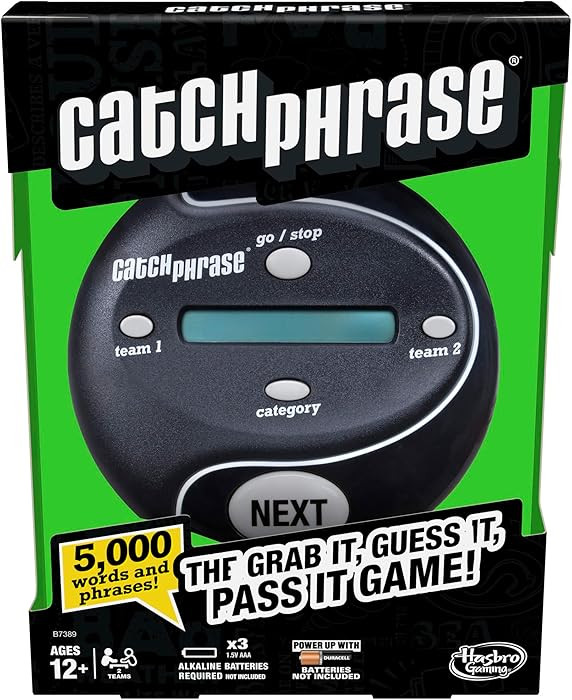 Hasbro Gaming Catch Phrase Electronic Game, 4 or More Players, Ages 12+ | Amazon (US)