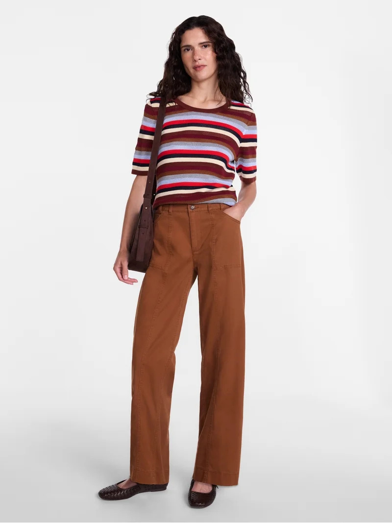 Scenario Women's Wide Leg Utility Pant, Sizes 0-20 | Walmart (US)
