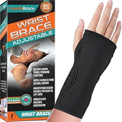 Night Wrist Sleep Support Brace - Fits Both Hands - Cushioned to Help With Carpal Tunnel and Reli... | Amazon (US)