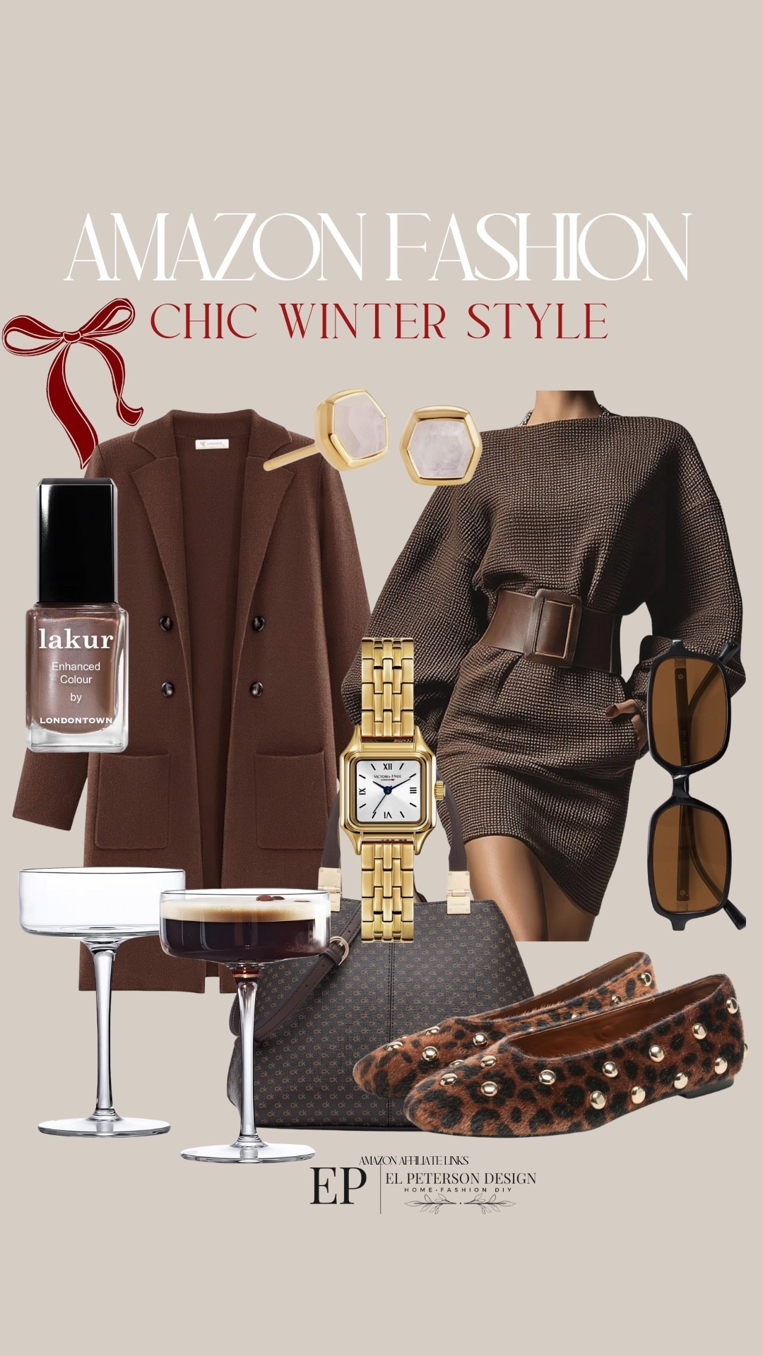 Amazon Fashion 
Jacket
Dress
Sunglasses
Maryjane flats
Purse
Watch
Nail polish
Earrings 
Martini glasses 

#LTKFindsUnder50 #LTKFindsUnder100