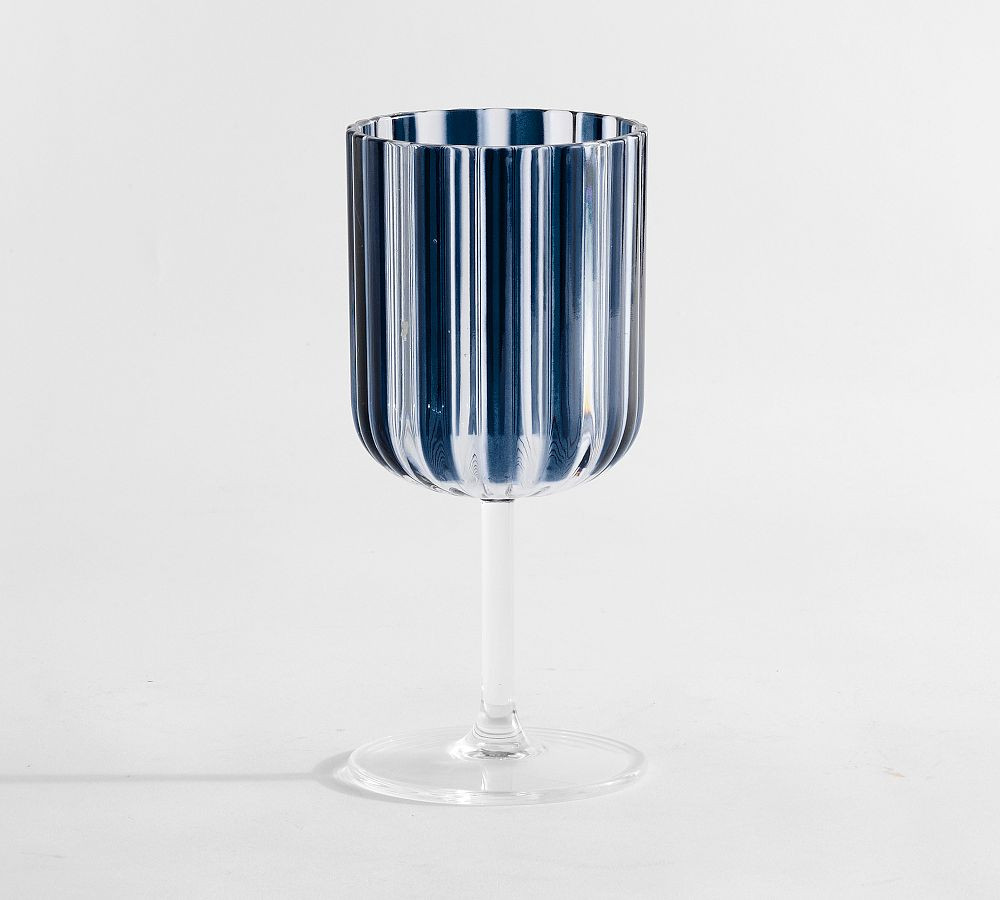 Montauk Stripe Outdoor Goblets - Set of 4 | Pottery Barn (US)