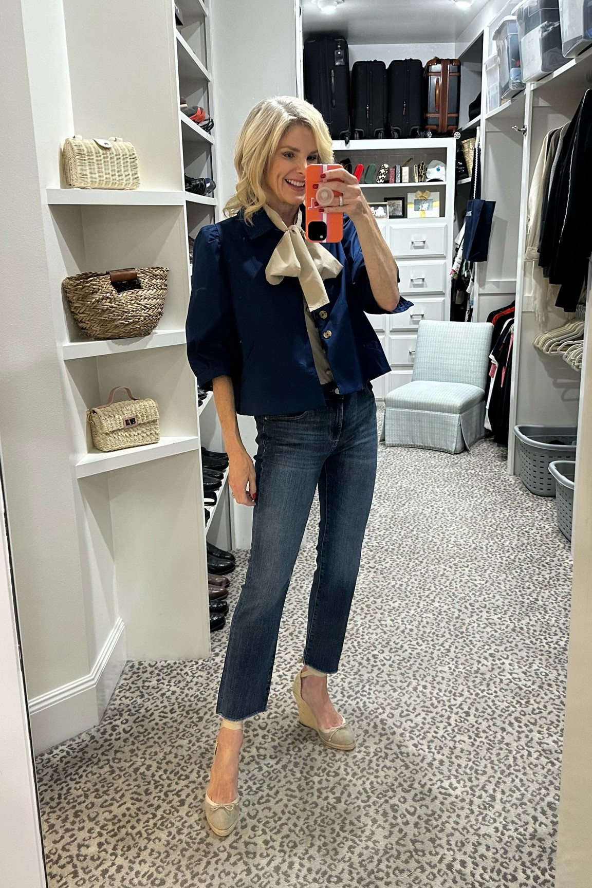 Love this combo! Size S top and jacket. Size 28 jeans  

#LTKstyletip #LTKworkwear #LTKSeasonal