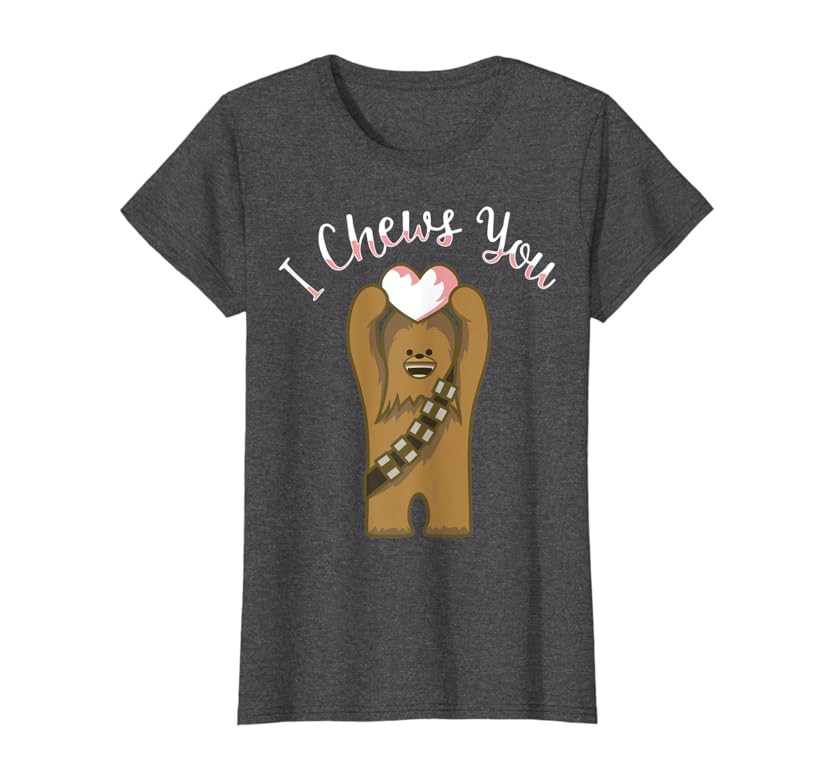 Star Wars Valentines I Chews You Chewbacca Graphic T-Shirt | Amazon (US)