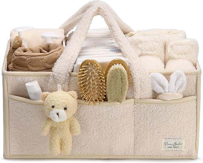 PeraBella Baby Diaper Caddy Organizer for Changing Table, Baby Storage Basket for Diapers and Bab... | Amazon (US)