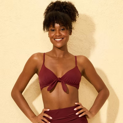 Women's Tie-Front Underwire Bikini Top - Shade & Shore™ | Target