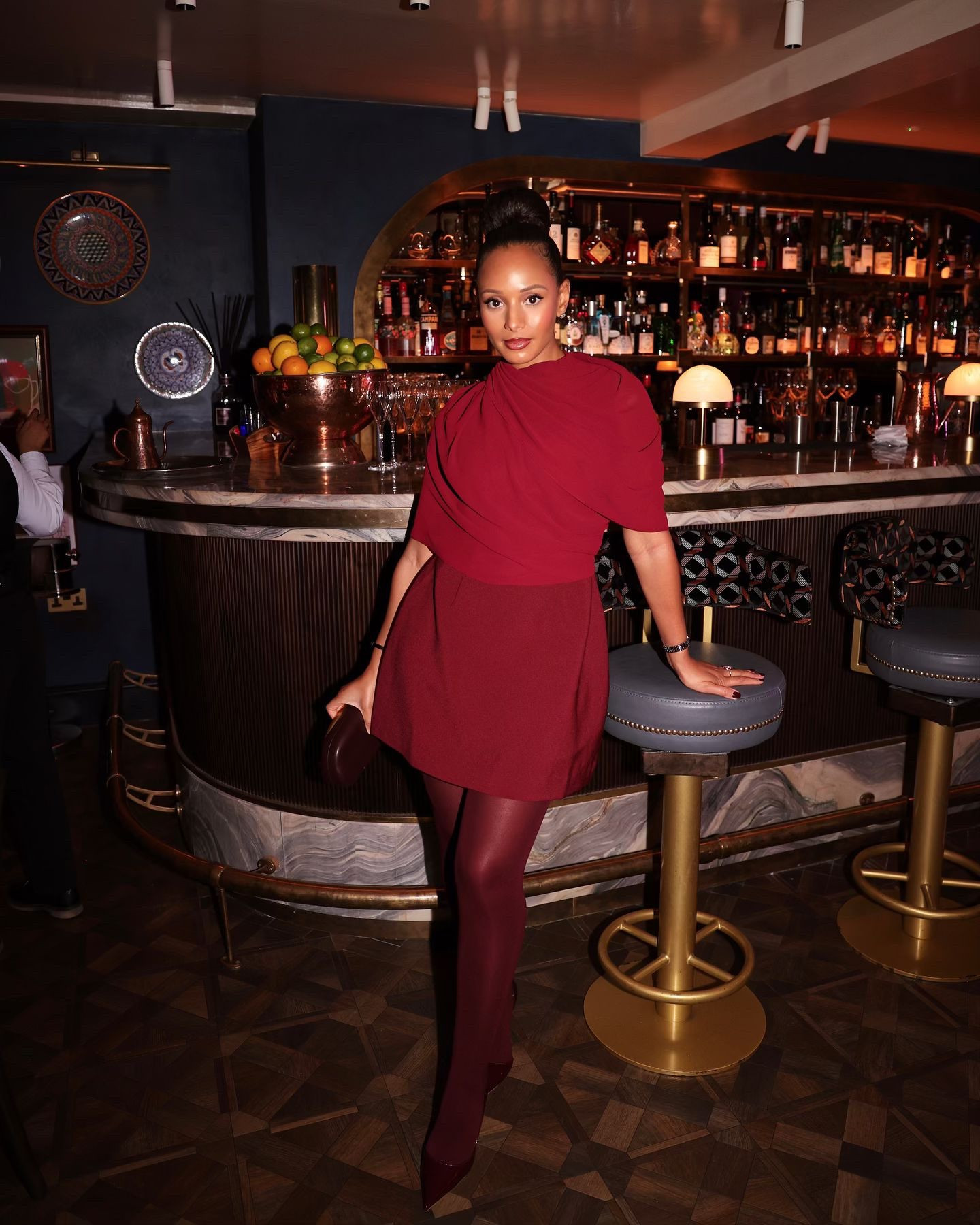 Burgundy season! 🍷 Love this burgundy dress from Odd Muse. 

I’m wearing a size small. 

#LTKuk #LTKautumn #LTKcurves