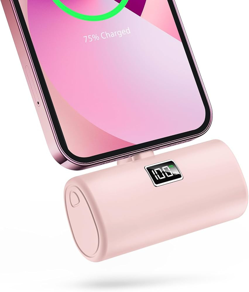 Portable Charger for iPhone, 20W PD Fast Charging - 6000mAh Small Power Bank with LCD Display, Mi... | Amazon (US)