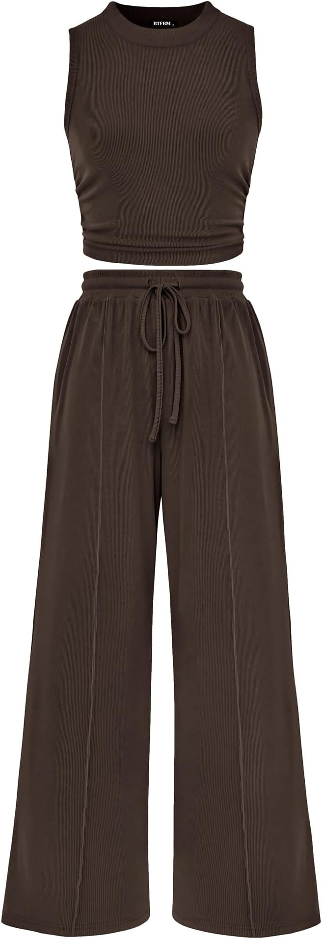 BTFBM 2 Piece Outfits For Women Airport Travel Outfit | Amazon (US)