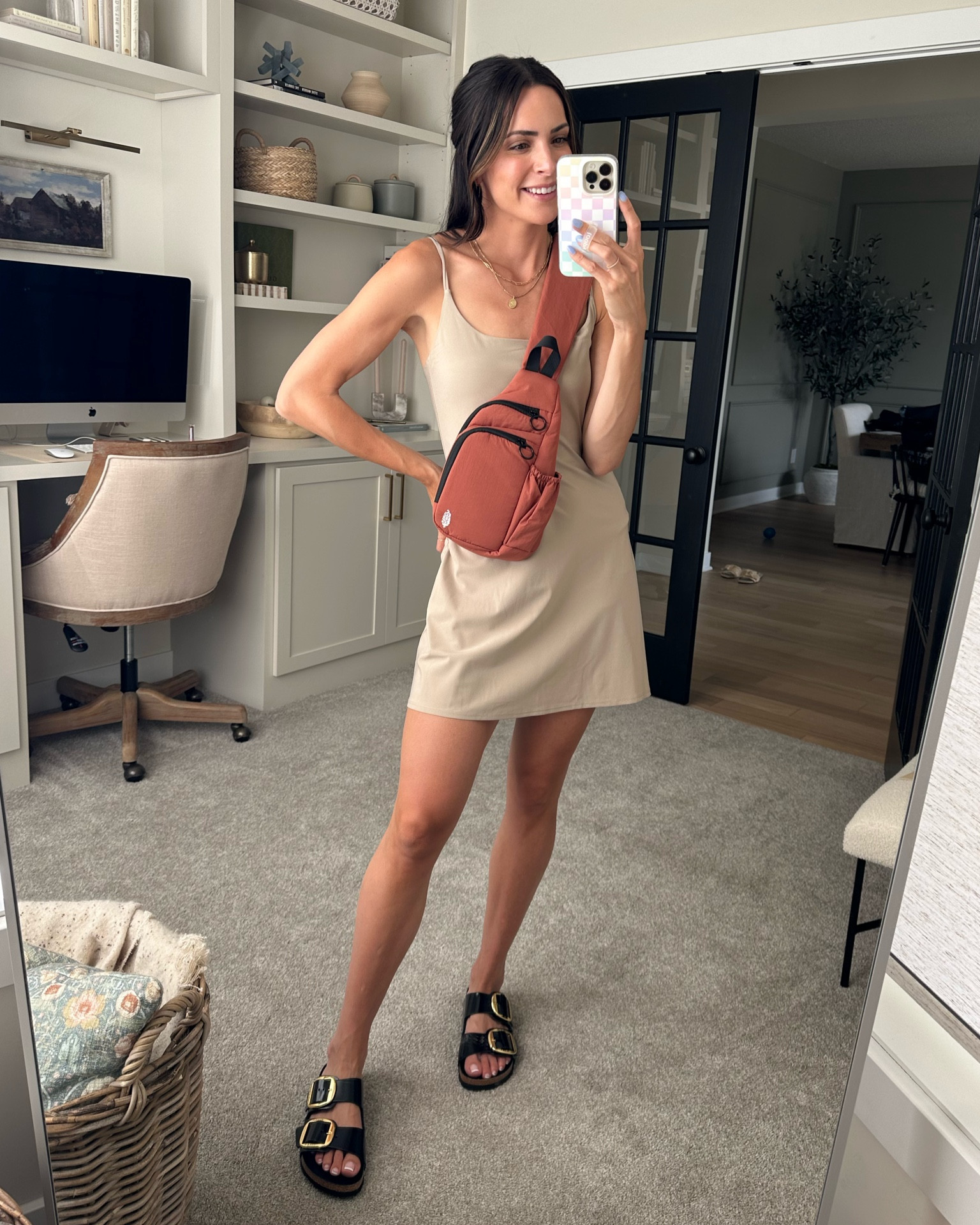Traveler mini dress: true to size, wearing a S tall and I’m 5’7” 
Birkenstock sandals: size up 

Tennis dress, golf dress, active dress, built in shorts, sling bag 

#LTKunder50 #LTKsalealert #LTKfit