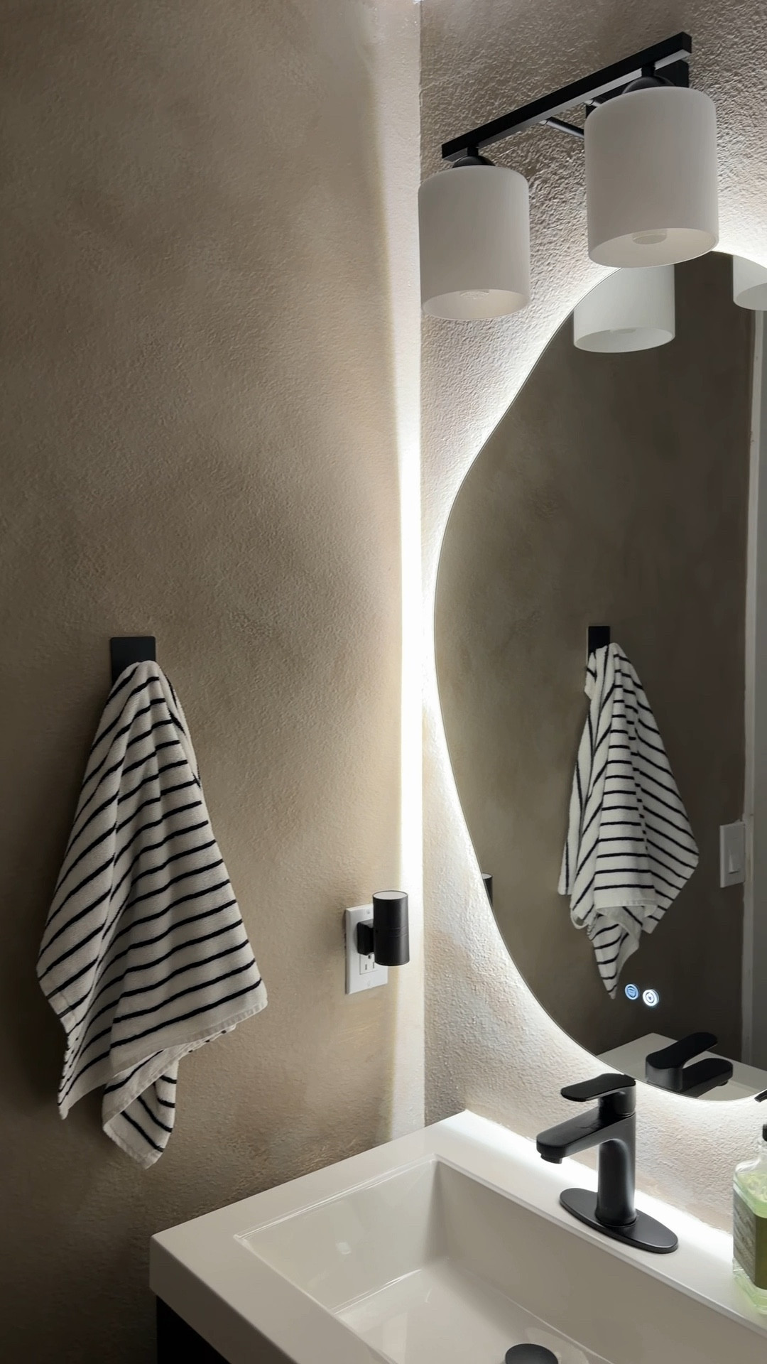 Modern wabi sabi style bathroom on a budget #organcimodern #wabisabi #bathroommakeover 

#LTKSaleAlert #LTKHome #LTKSeasonal