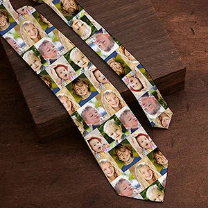 Favorite Faces Personalized Photo Collage Tie | Personalization Mall