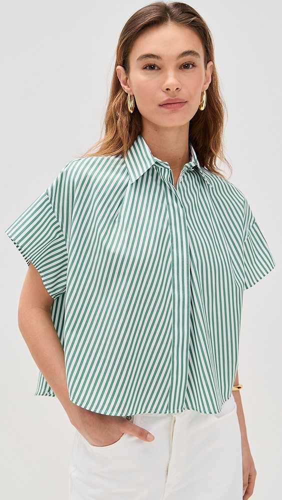 rag & bone Martha Poplin Top | Shopbop | Shopbop