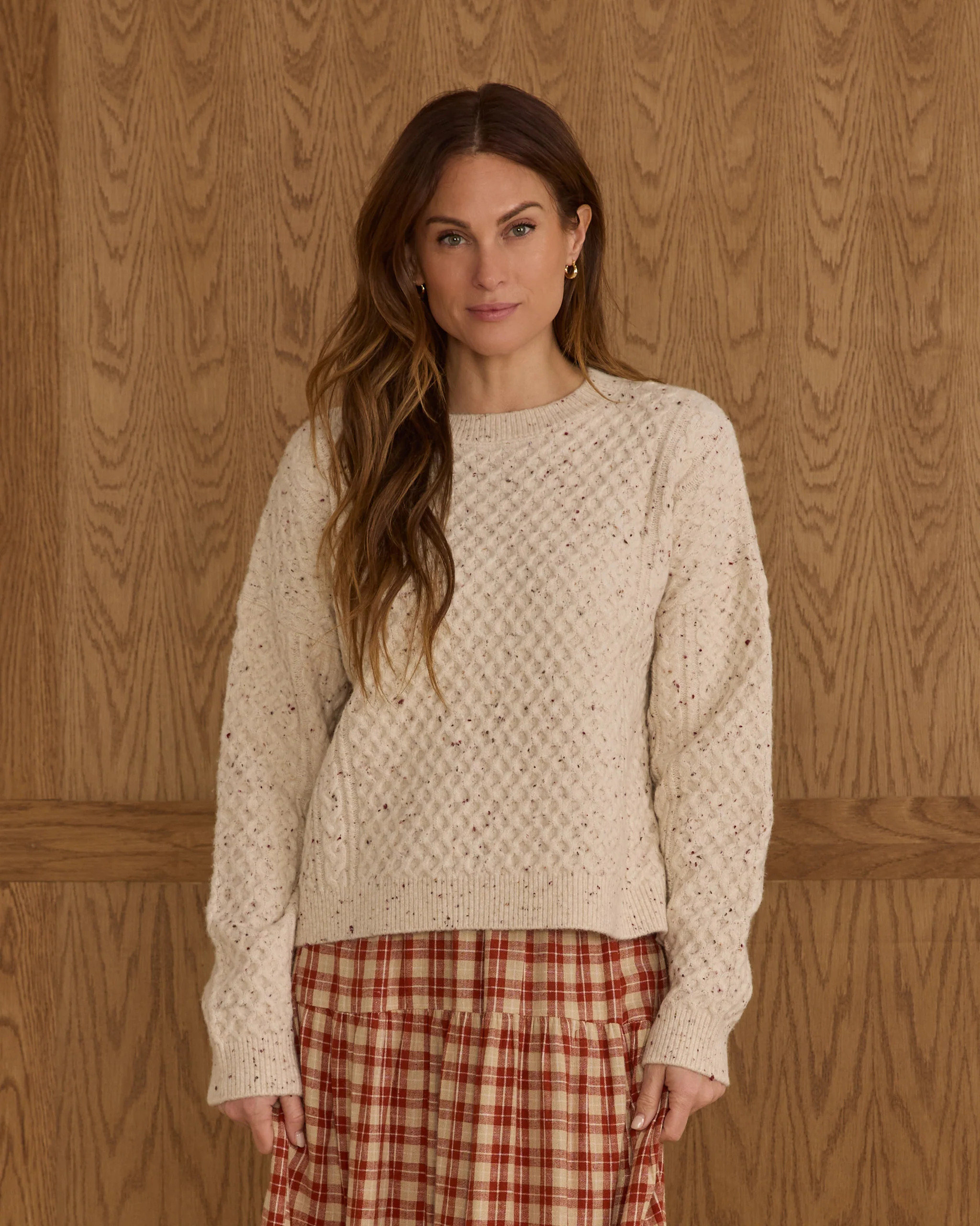 Carolina Sweater | Natural Speckled | Rylee + Cru