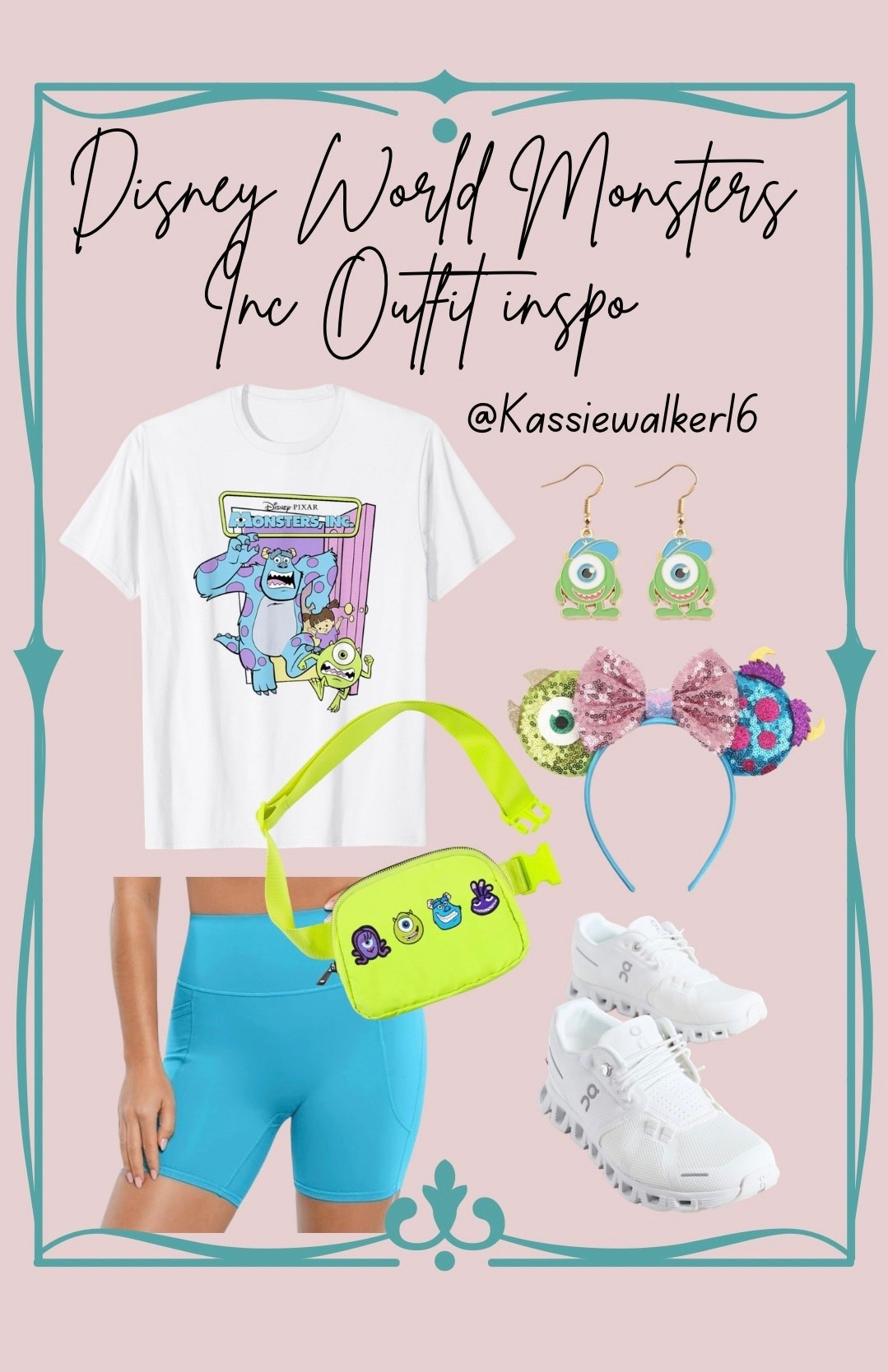 Disney world/Disneyland outfit inspo series. Loving the bright colors. How cute is the Monsters Inc. inspired look. #monstersinc #pixar #disneyoutfits 

#LTKootd #LTKSaleAlert #LTKFindsUnder50