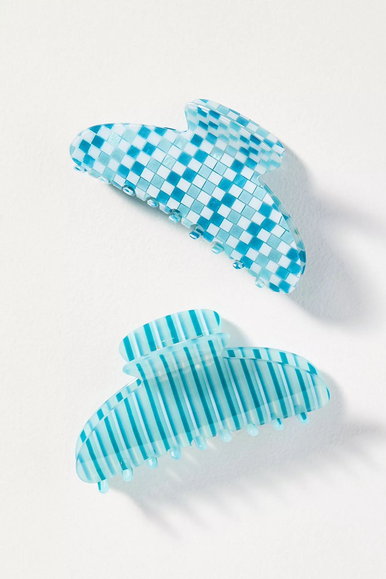 Patterned Hair Claw Clips, Set of 2 | Anthropologie (US)