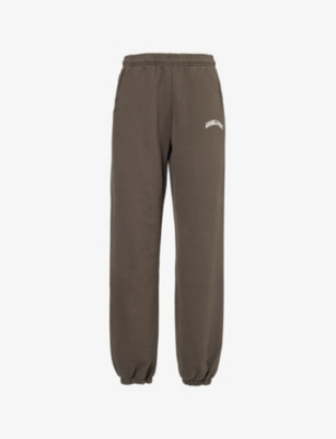 Logo-Embroidered Straight-Leg Cotton-Jersey Jogging Bottoms | Selfridges