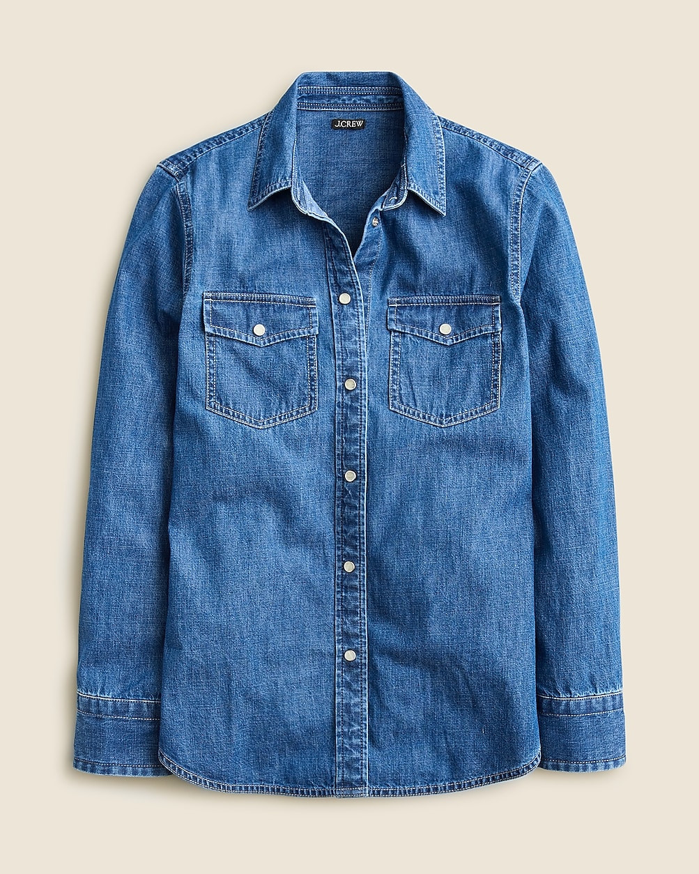 Wren slim western chambray shirt in Villere wash | J. Crew US