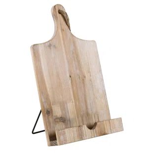 Loon Peak® Loon Peak® Carved Natural Wood CookBook Holder | Wayfair | Wayfair North America