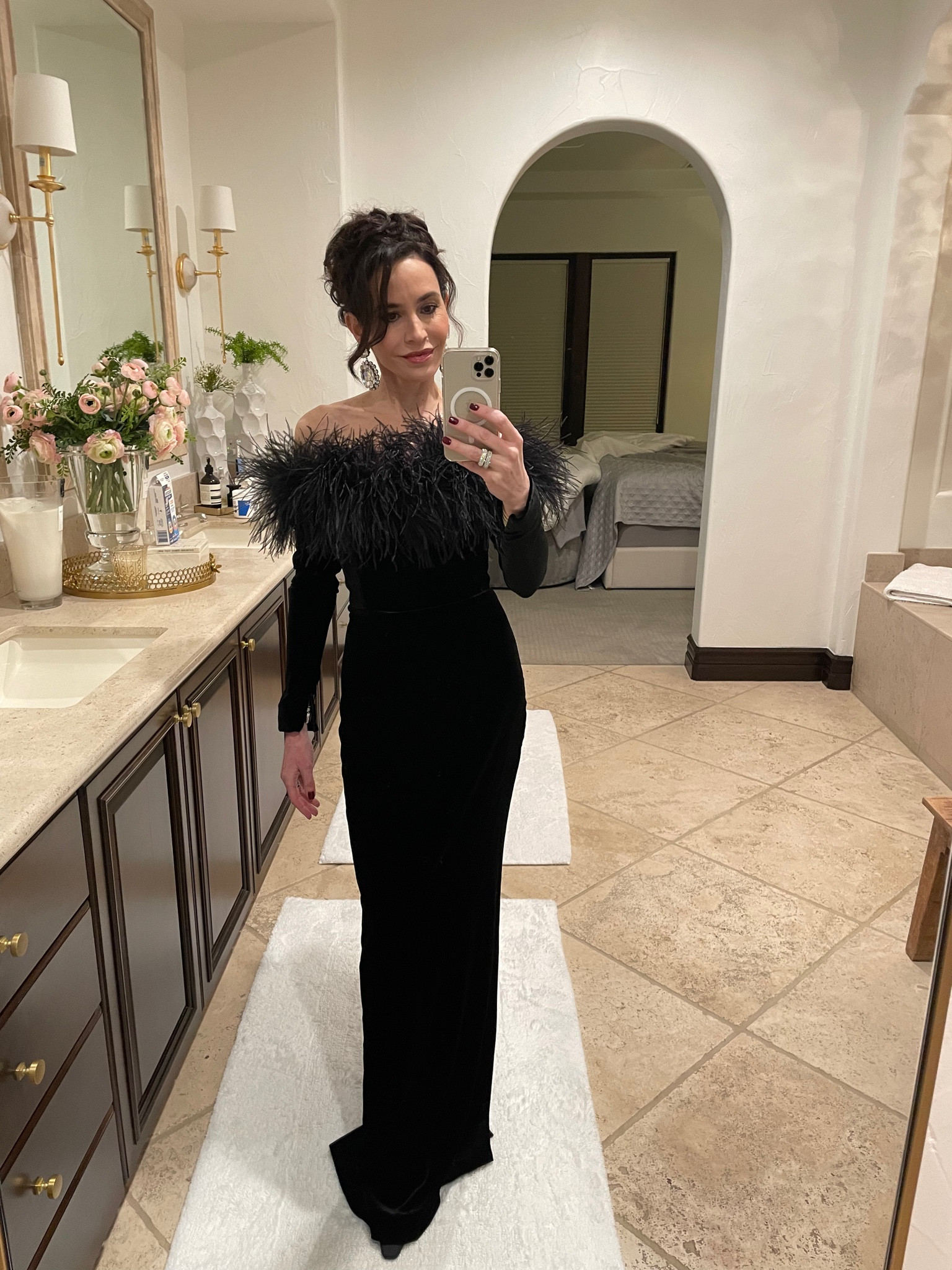Going out 🖤✨

Black dress, lbd, long dress, black gown, black feathers

#LTKstyletip #LTKsalealert