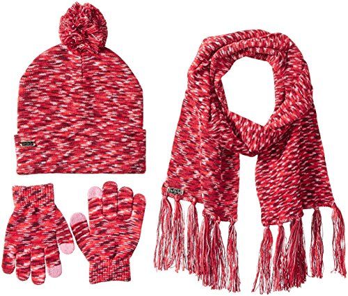 Canada Weather Gear Girls' Marled Beanie, Scarf, and Glove Set | Amazon (US)