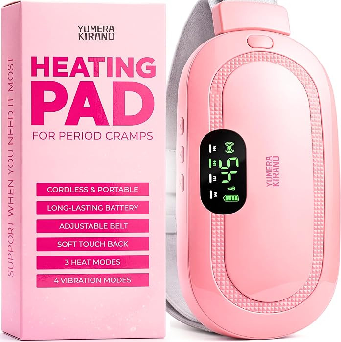 Heating Pad for Period Cramps – FSA-HSA Eligible – Cordless Portable Electric Wearable Heatin... | Amazon (US)
