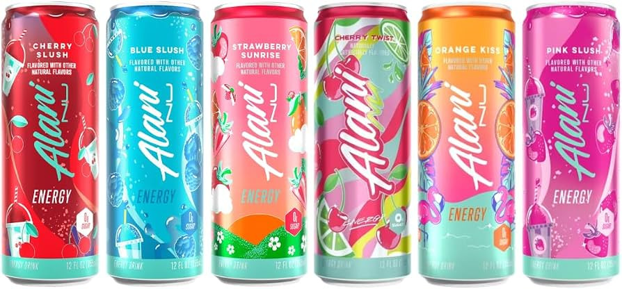 Alani Nu Energy Drinks 6 Flavor Variety Pack - Sugar Free, Low Calorie, 200mg Caffeine, Biotin B ... | Amazon (US)