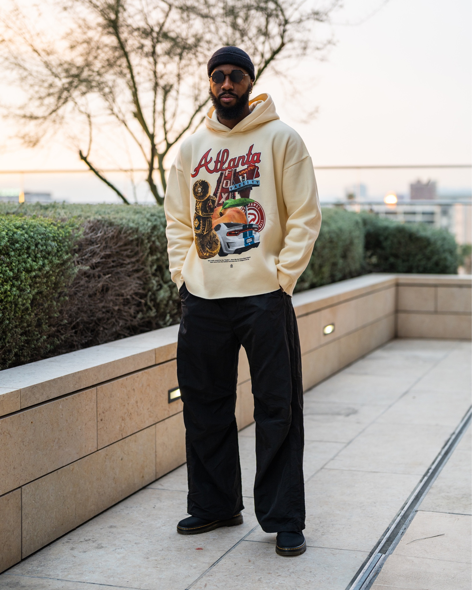 Mature casual outfit with an oversized hoodie and baggy black pants. Links to exact items and substitute items down below ⬇️!

#LTKmens