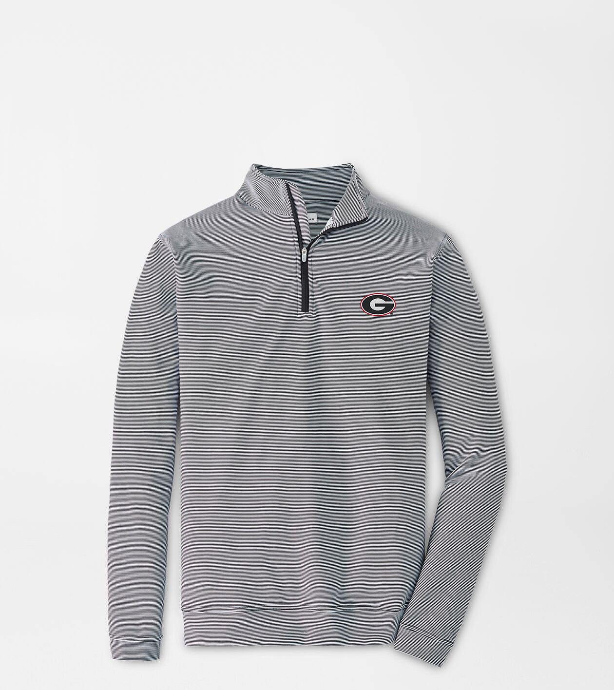 Georgia G Perth Sugar Stripe Performance Quarter-Zip | Peter Millar