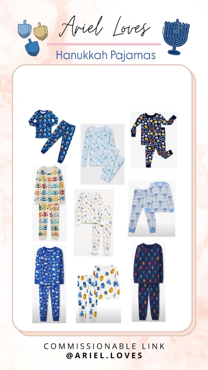 Roundup of Hanukkah pajamas for the whole family! 