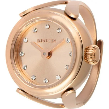 Invicta 48575 Women s Mini Angel Rose Gold Quartz Watch Ring | Walmart (US)