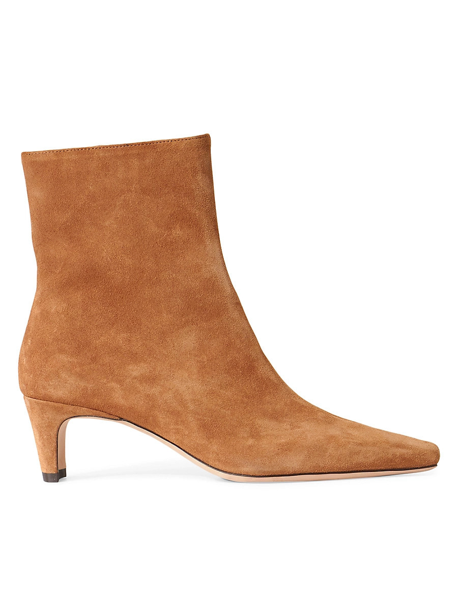 Staud Women's Wally 45MM Suede Ankle Boots - Tan - Size 9.5 | Saks Fifth Avenue