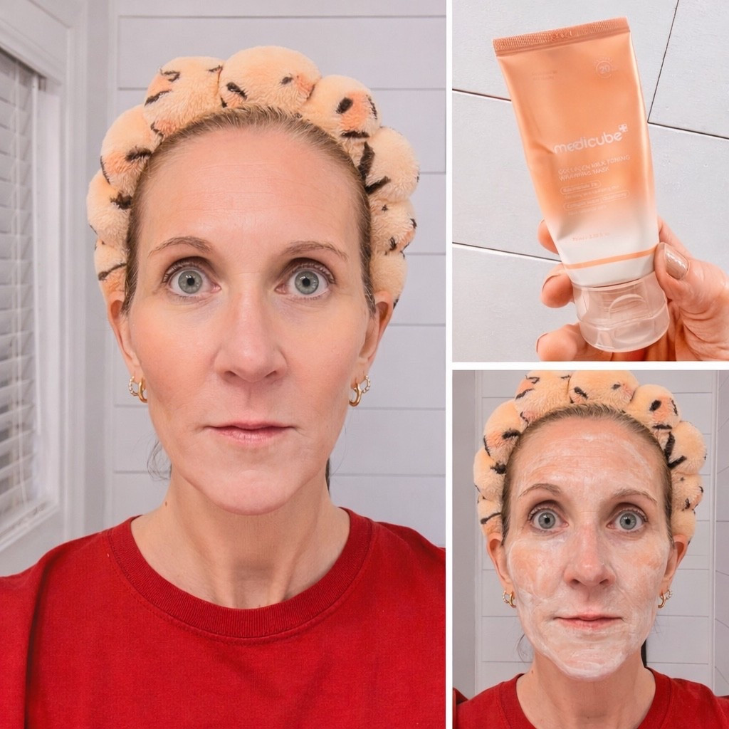 I love my Medicube products & this new collagen milk toning wrapping mask is UNREAL. It brings my tired, dull, dehydrated skin to LIFE in just 20 mins! No filter just bright light here. 

#LTKmomlife #LTKBeauty #LTKselfcare