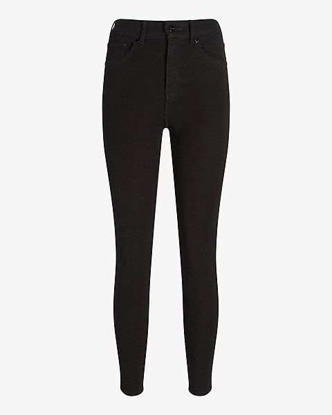 High Waisted Flexx Black Skinny Jeans | Express