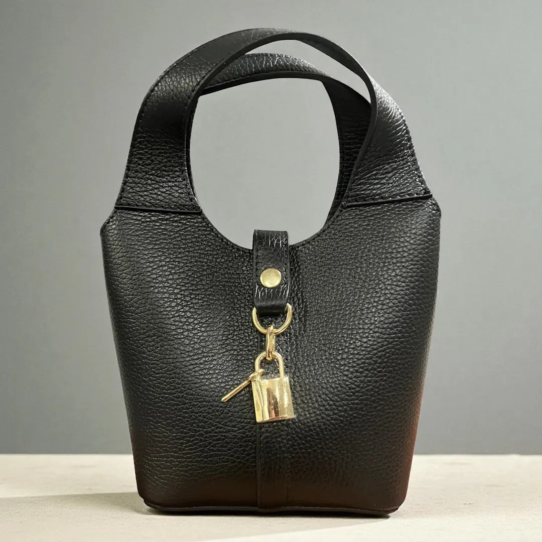 Black Italian Crossbody Leather Bag. - Etsy | Etsy (US)