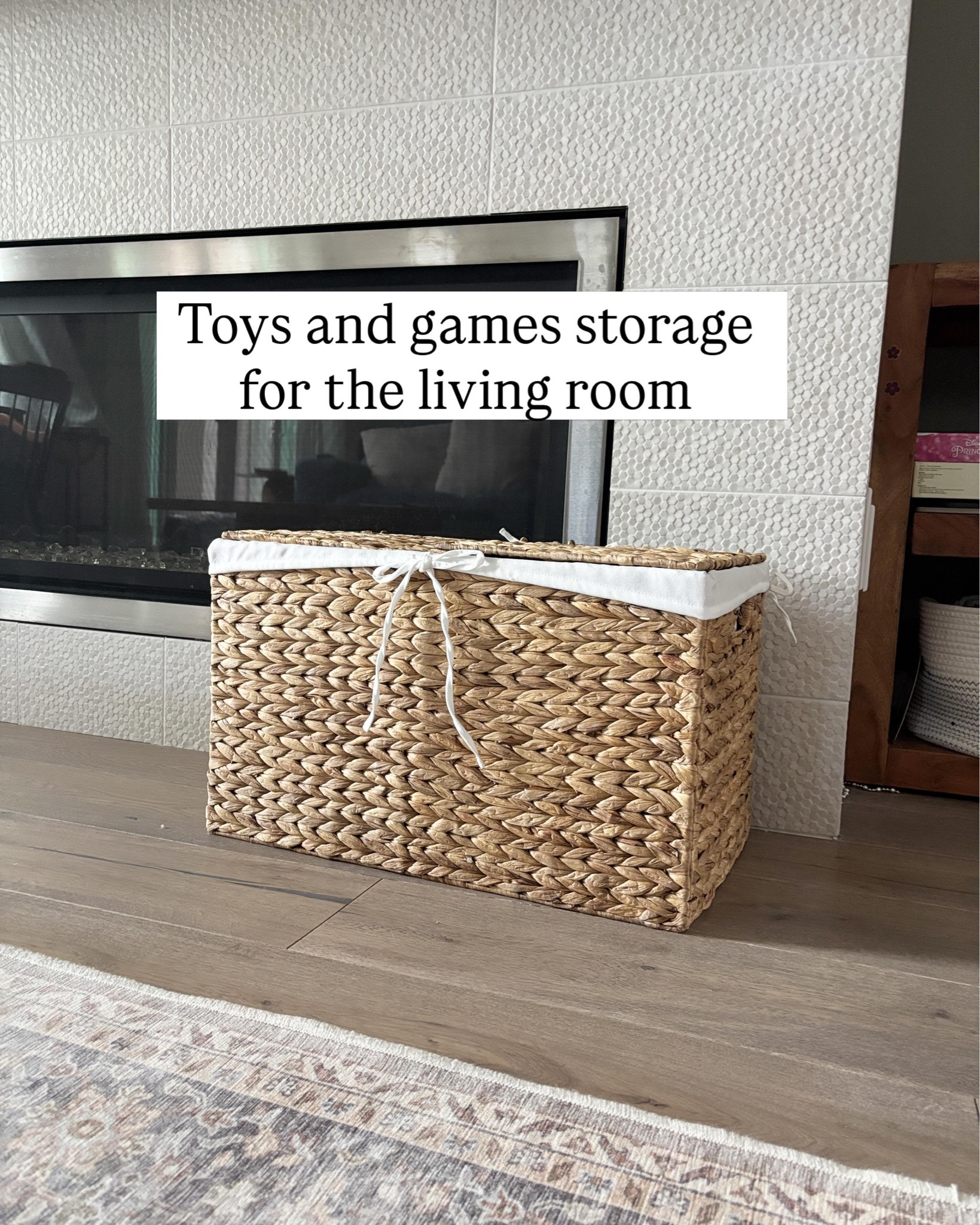 Something that keeps the living room feeling calm without taking the toys away 🤍

This dual-sided basket is my favorite little reset—one flip and everything feels put together again.

The best way I’ve found to neatly tuck away toys and games but still have them ready to play with in the living room. 

#MothersDayGiftIdeas #MomLifeMadeSimple #LivingRoomStyle #HomeOrganization #MomHacks