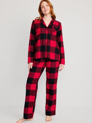 Matching Flannel Pajama Set for Women | Old Navy (US)