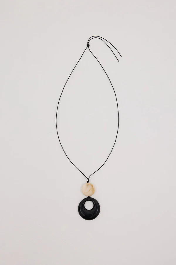 ANNA ROSSI ALBA BLACK NECKLACE | DISSH