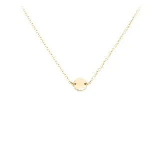 Engravable Initial Disc Pendant | Jewlr